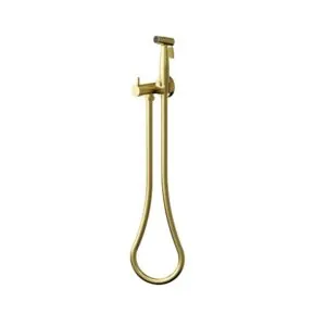 Bidetset met handdouche mat goud koud water