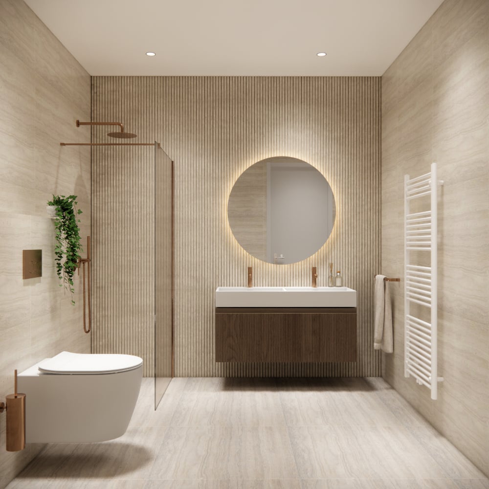 Complete badkamer in Japandi stijl 2