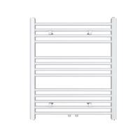 Designradiator Sofia 70x60 glans wit