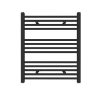Designradiator Sofia 70x60 mat zwart