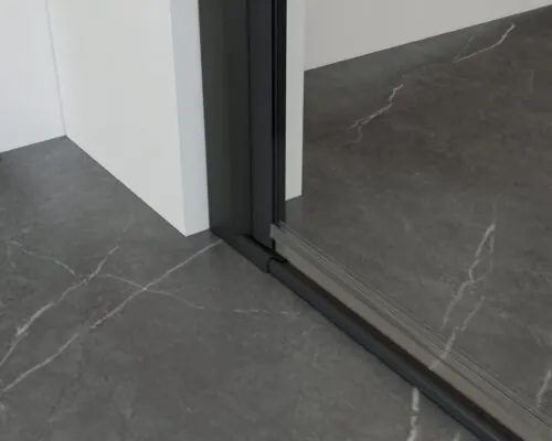 Douchedeur 80x195 Tim mat zwart