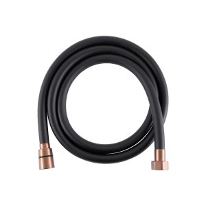 Doucheslang 150cm mat zwart Pvc Copper