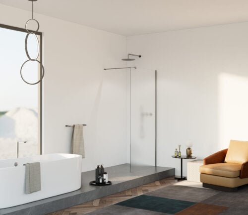 Inloopdouche Silvio 60x200 chroom