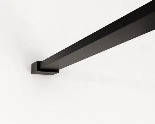 Inloopdouche Silvio 80x200 mat zwart