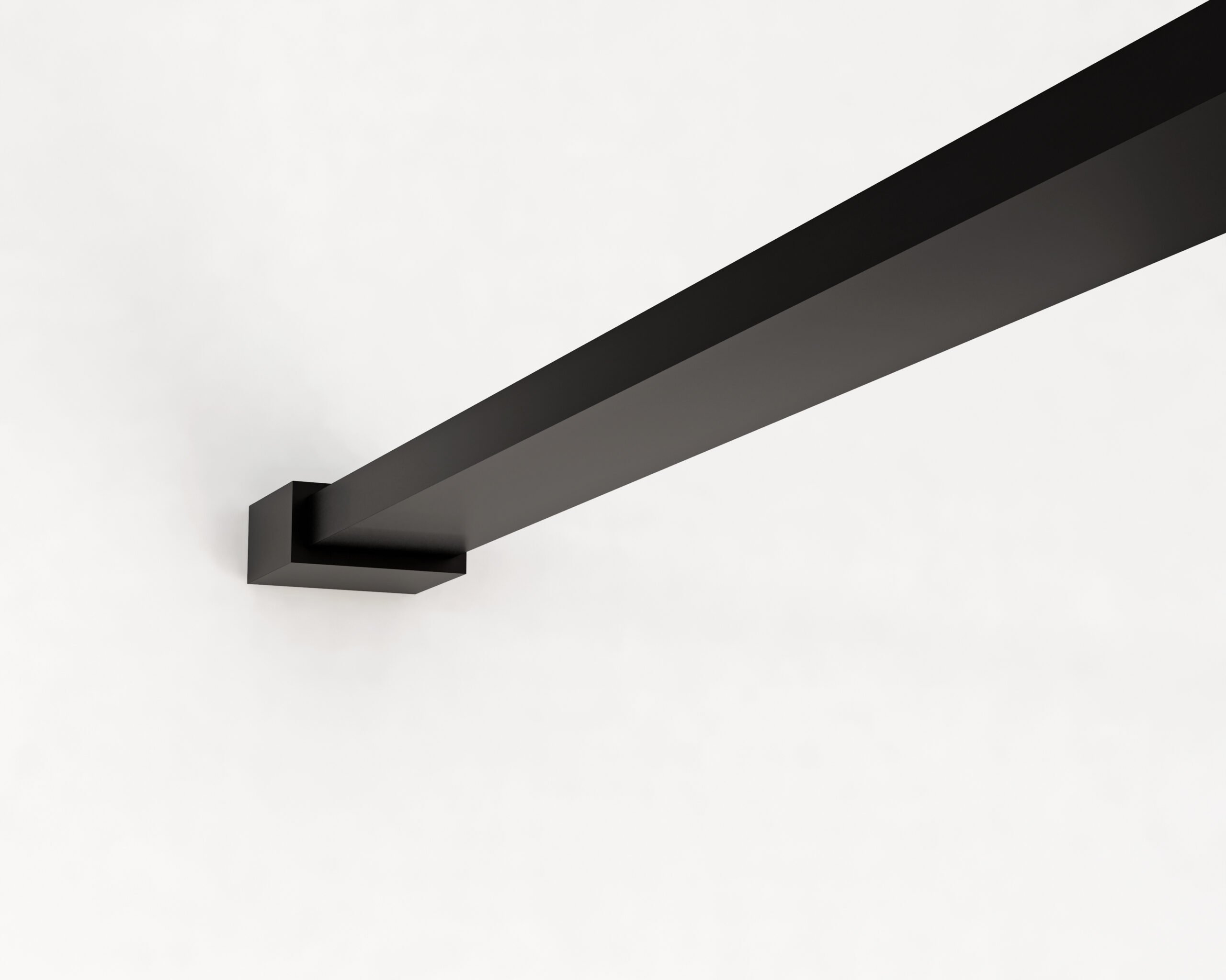 Inloopdouche 60x200 8mm Nano glas mat zwart serie Silvio melkglas Voordelig Design