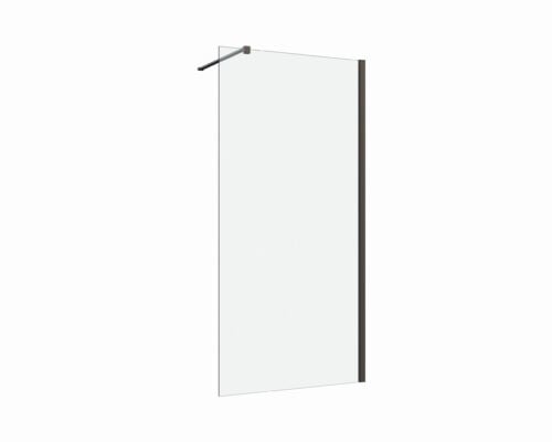 Inloopdouche Silvio 80x200 mat zwart