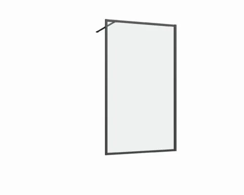 Inloopdouche Enzo 70x200 mat zwart