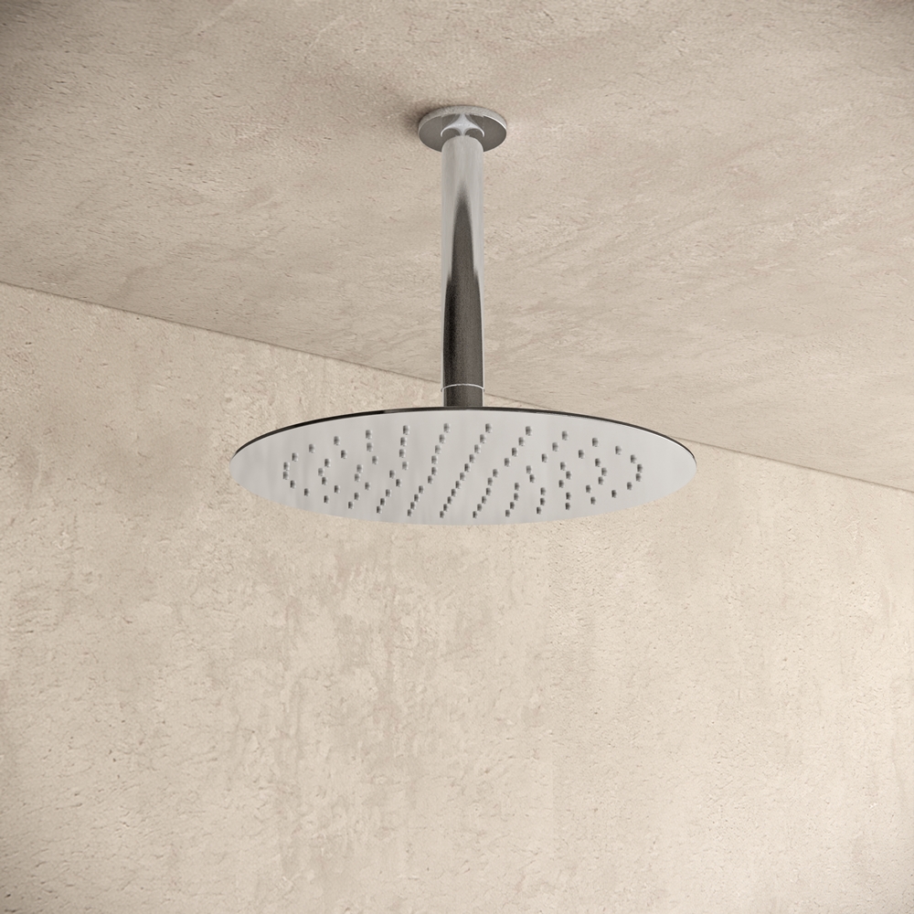 Uitpakken Aanpassen Dekbed Inbouw regendouche met plafond arm 25cm douchekop chroom - Voordelig Design  Sanitair