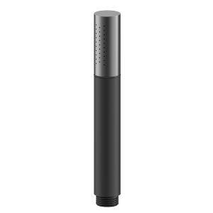 Staafhanddouche 1 stand mat zwart Pvc Gun metal
