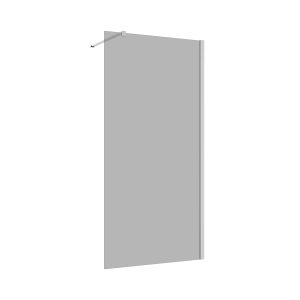 Inloopdouche 90x200 8mm Nano glas RVS serie Silvio rookglas