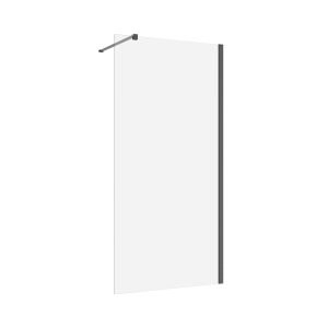 Inloopdouche 100x200 8mm Nano glas gun metal serie Silvio