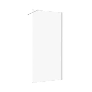 Inloopdouche 100x200 8mm Nano glas mat wit serie Silvio