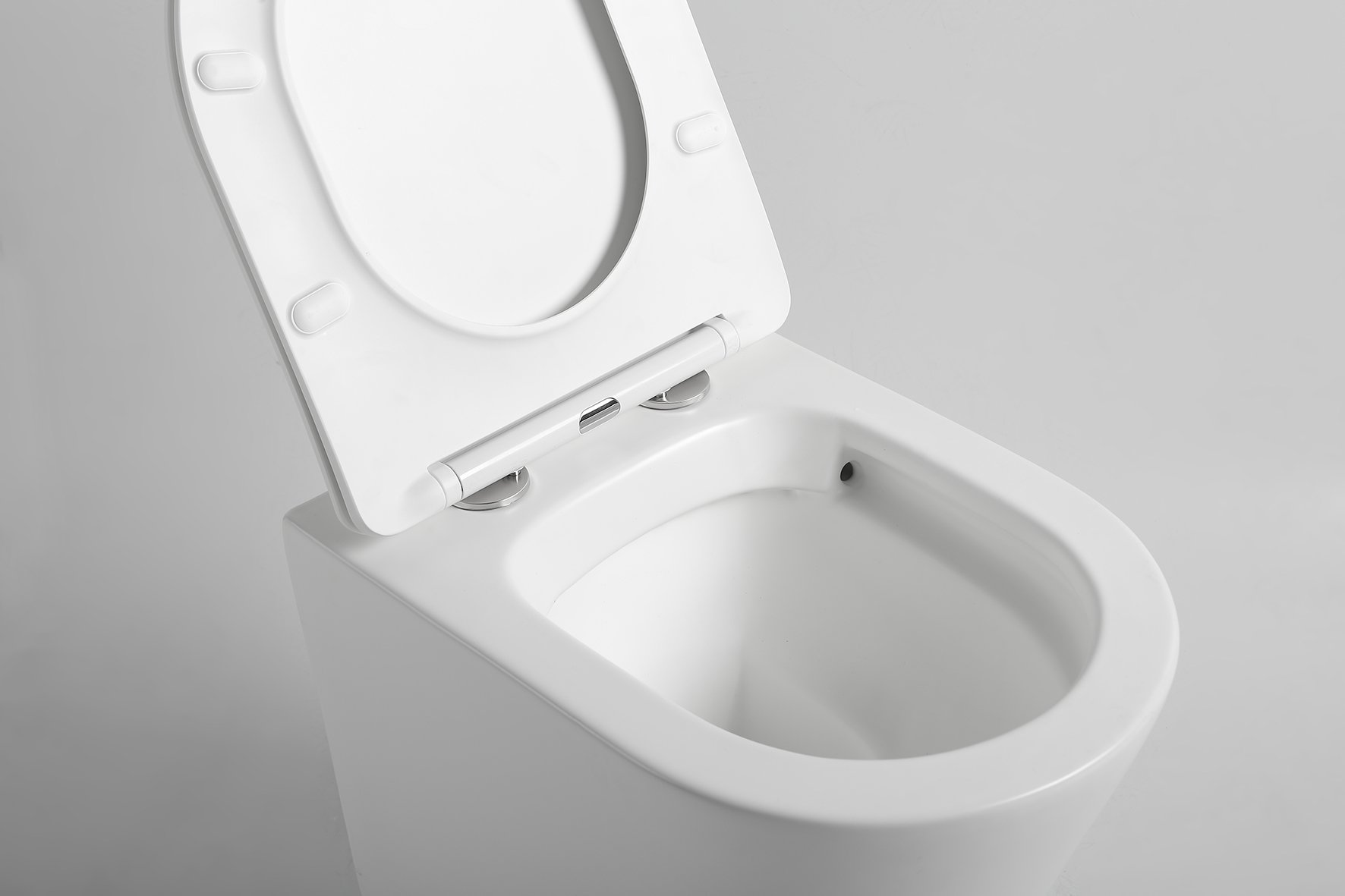 Herenhuis informatie beroemd Hangend toilet Julio randloos inclusief softclose zitting mat wit  48x36,5x36cm - Voordelig Design Sanitair