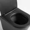 Hangend toilet Julio mat zwart