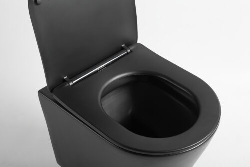 Hangend toilet Julio mat zwart
