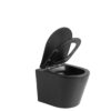 Hangend toilet Julio mat zwart