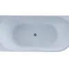 Hoekbad Luciano glans wit