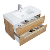Badkamermeubel mika 100cm eiken