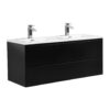 badkamermeubel nero 120cm mat zwart