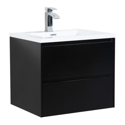 Badkamermeubel nero 60cm mat zwart