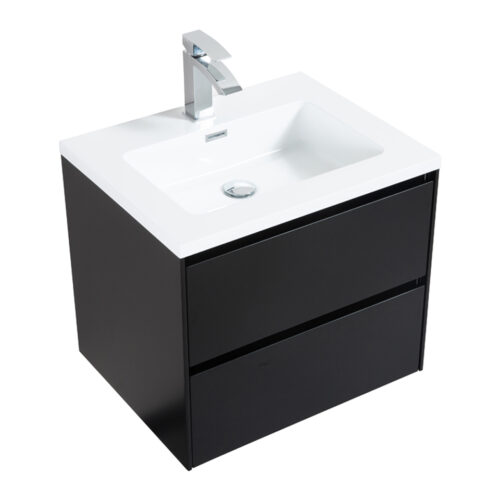 wastafelmeubel 60cm mat zwart