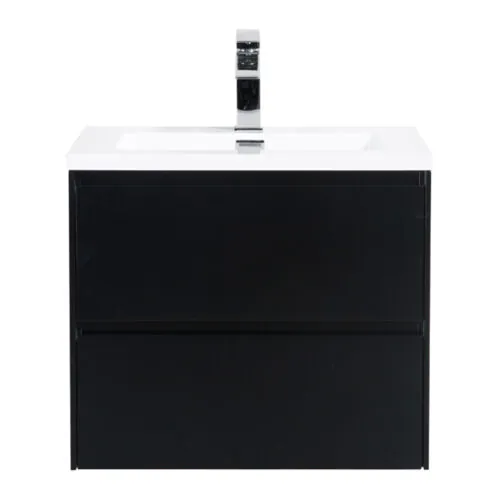 Badkamermeubel nero 60cm mat zwart