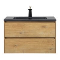 wastafelmeubel 80cm eiken