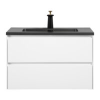 wastafelmeubel 80cm hoogglans wit