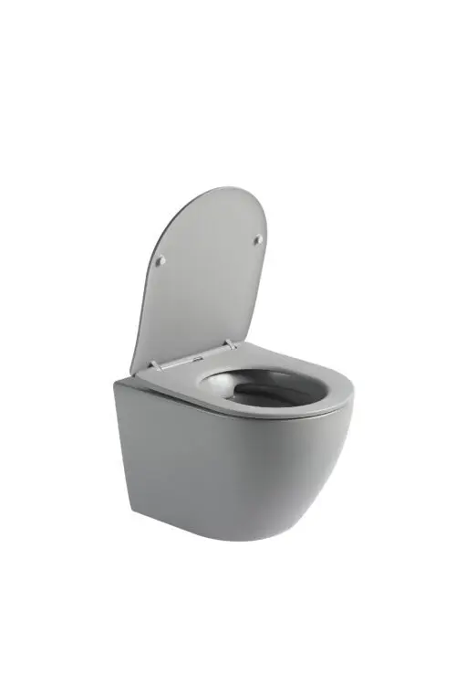 Hangend toilet Pietro mat grijs