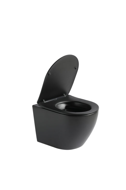 Hangend toilet Pietro mat zwart