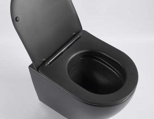 Hangend toilet Pietro mat zwart