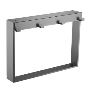 Planchet Guido Gusto voor Douchewand 55x40.5x9cm gun metal
