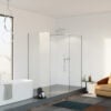 Douchewand 2 zijwanden Silvio chroom