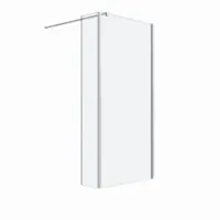 Douchewand met zijwand Silvio chroom