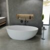 Solid Surface vrijstaand bad Davide mat wit