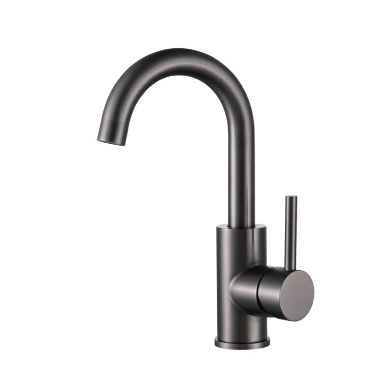 Wastafelkraan gun metal