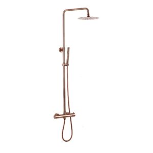 Opbouwregendouche copper