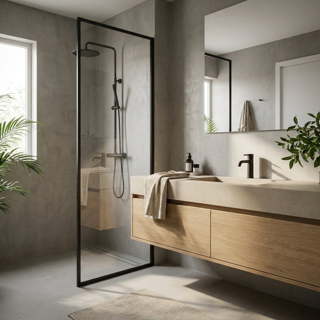 Badkamer inspiratie betonlook