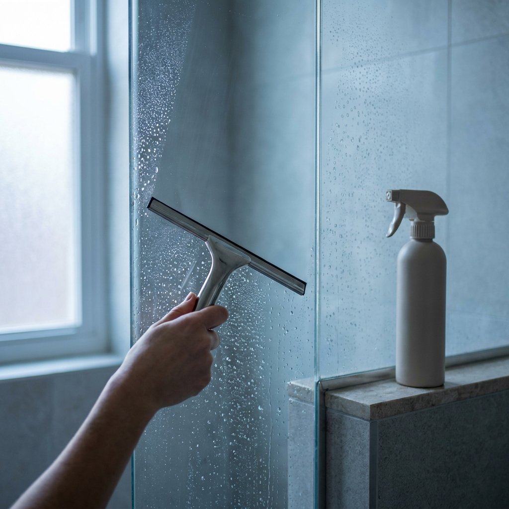 Douchewand schoonmaken