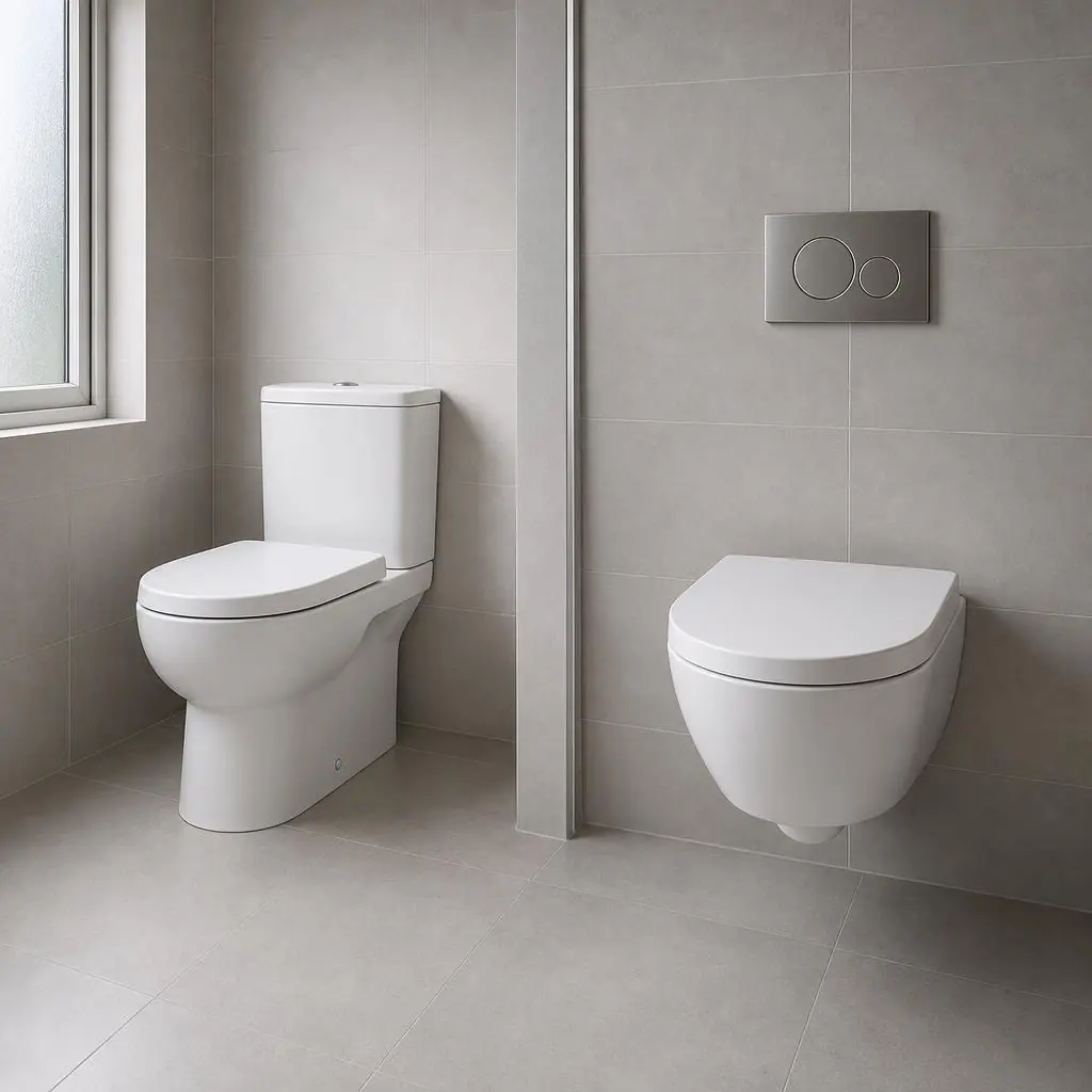 Hangend of staand toilet