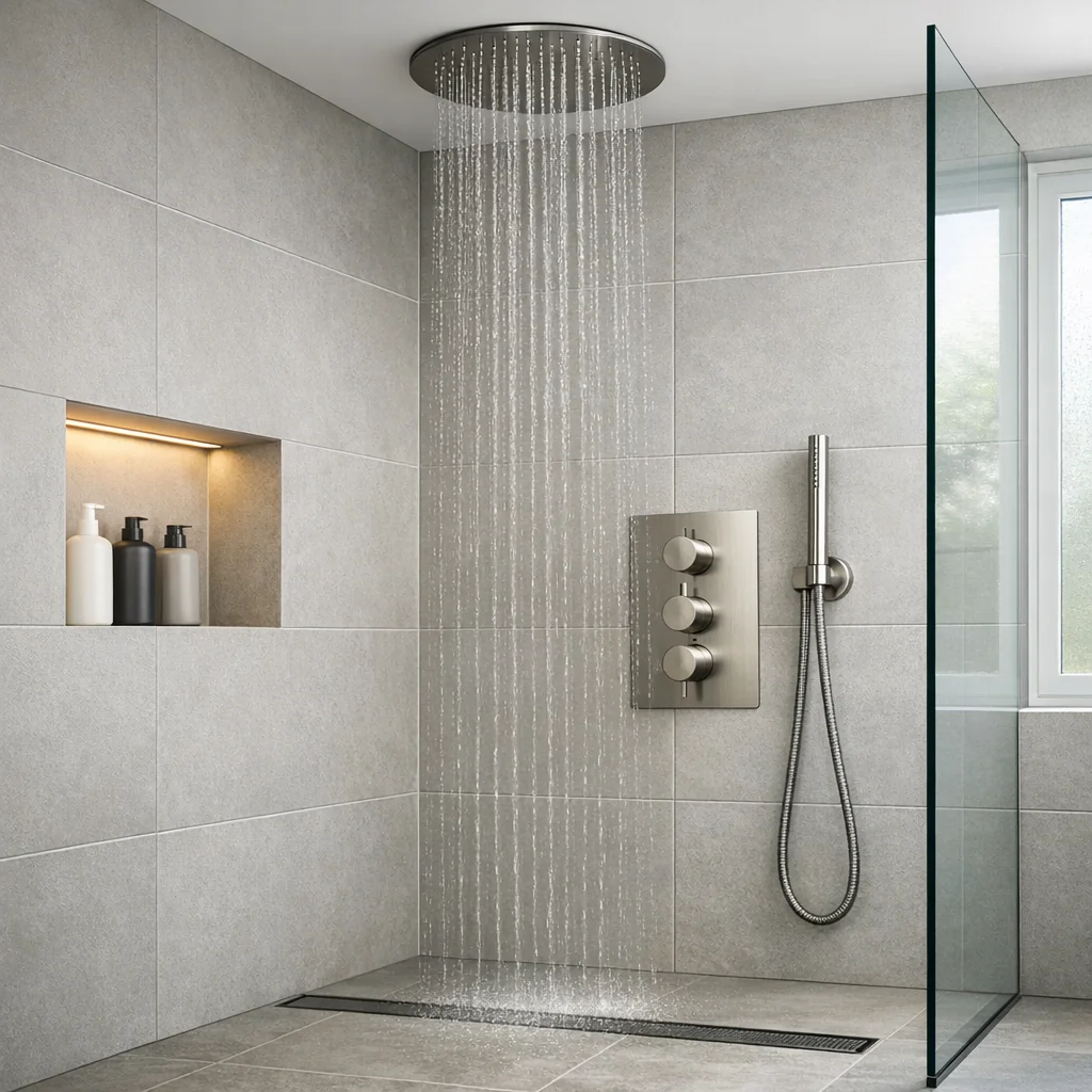 Inbouw regendouche monteren: zo pak je het slim aan