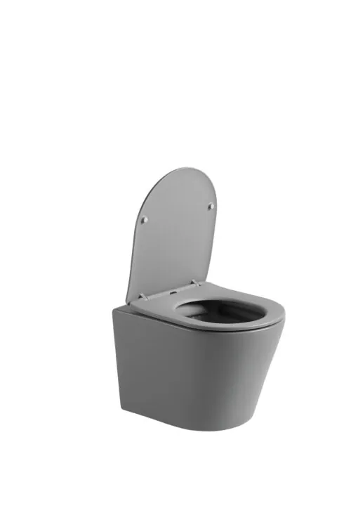 Hangend toilet Julio mat grijs
