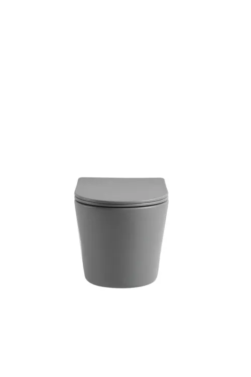 Hangend toilet Julio mat grijs