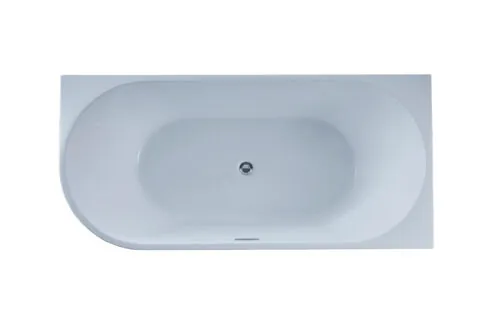 Hoekbad Luciano glans wit