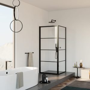 Douchecabine Rafaella 100x100x200 mat zwart