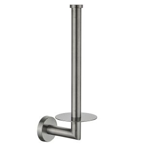 Dubbele reserve rolhouder gun metal rond