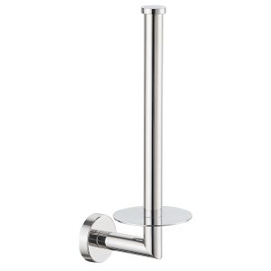 Dubbele reserve rolhouder chroom rond