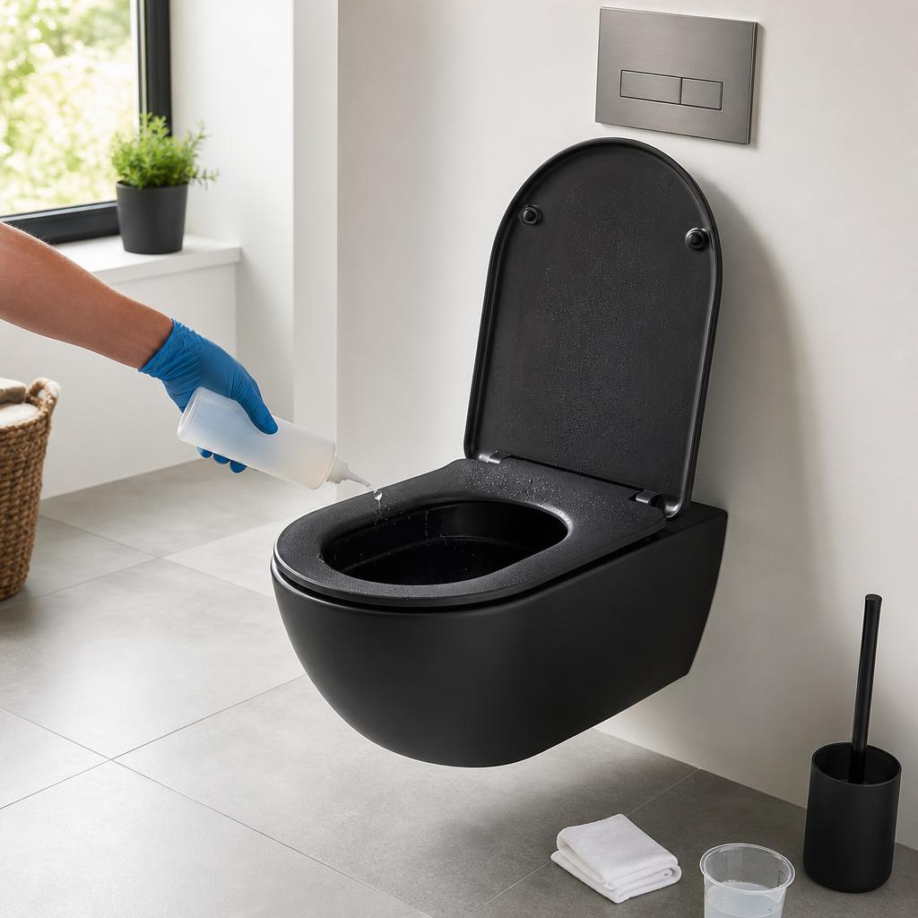 Toilet schoonmaken en ontkalken
