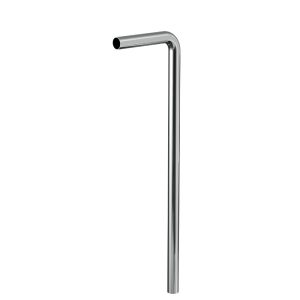 Vloerbuis chroom 750x220x32 mm