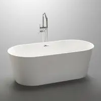 Vrijstaand bad Guiseppe glans wit